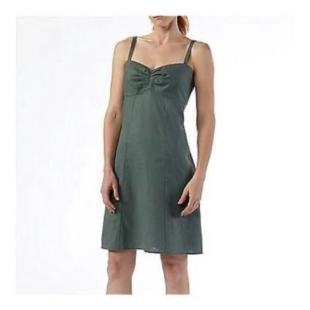 Patagonia Dress Womens 4 Green Summertime ALine Tank Hemp Cotton Light Casual